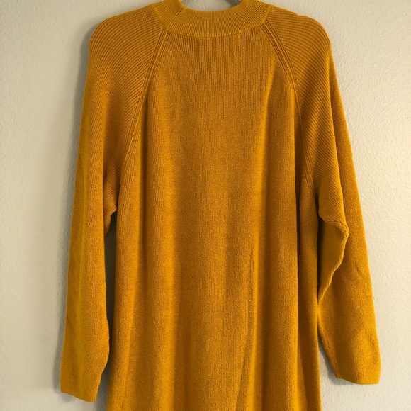 SOLD ✨FREE PEOPLE Santa Barbara Gold Honey Slouchy Knit Sweater Dress (Small) - Picture 3 of 9